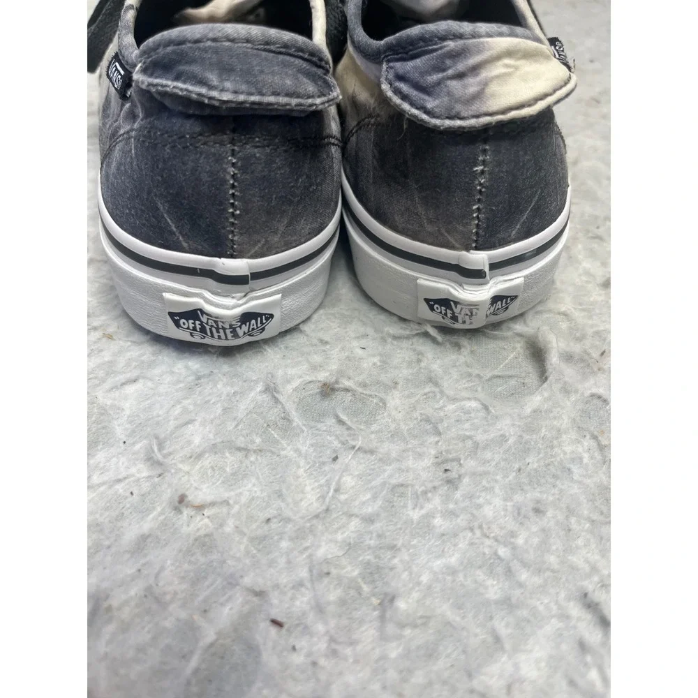 Vans UltraCush Tie Dye Sneakers Womens 8 Grey White Canvas Low Top‎ Skate Shoes